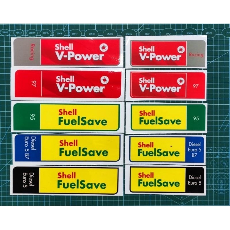 Sticker Shell Diesel Euro 5 B7 FuelSave/FuelSave 95/V Power 97/V Power ...