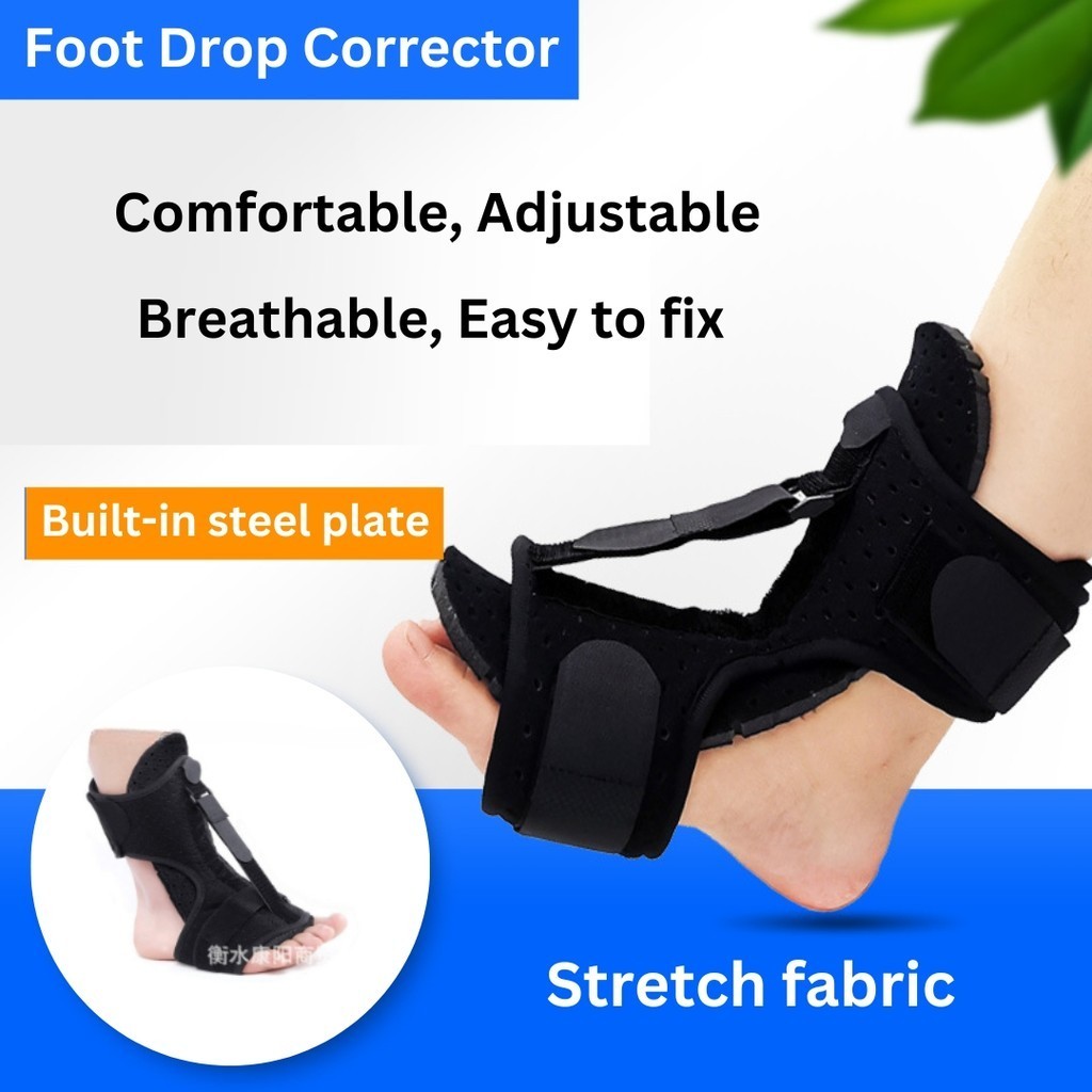 Foot Drop Splint Ankle Brace Guard with Adjustable Belt Support Plantar ...