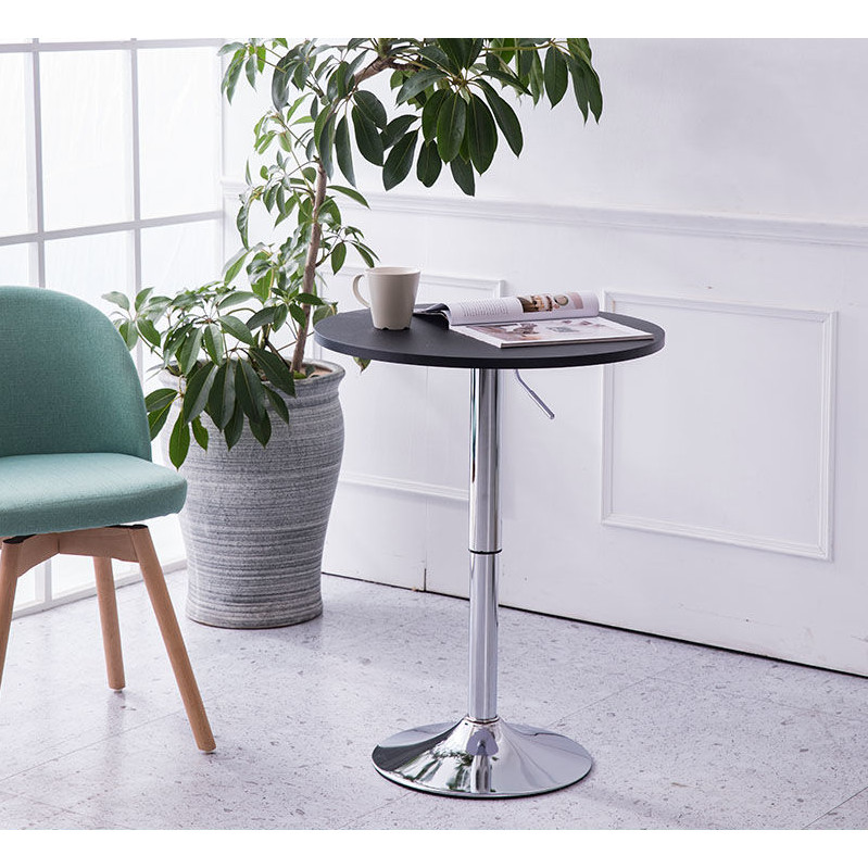 High-legged bar table liftable and rotatable household round table ...