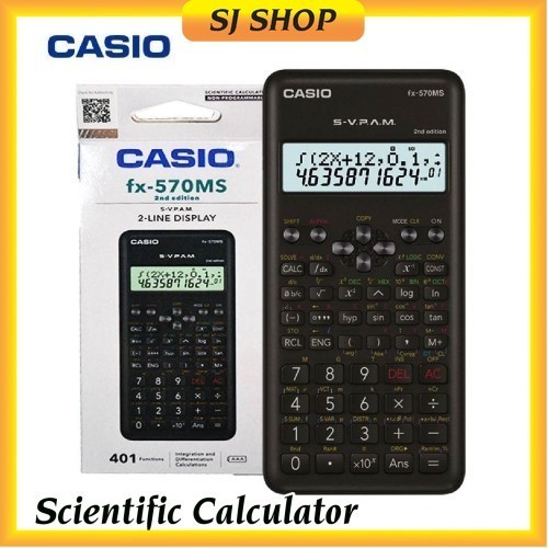 Casio FX 570MS 2 Scientific Calculator 2nd Edition Kalkulator Saintifik Shopee Malaysia