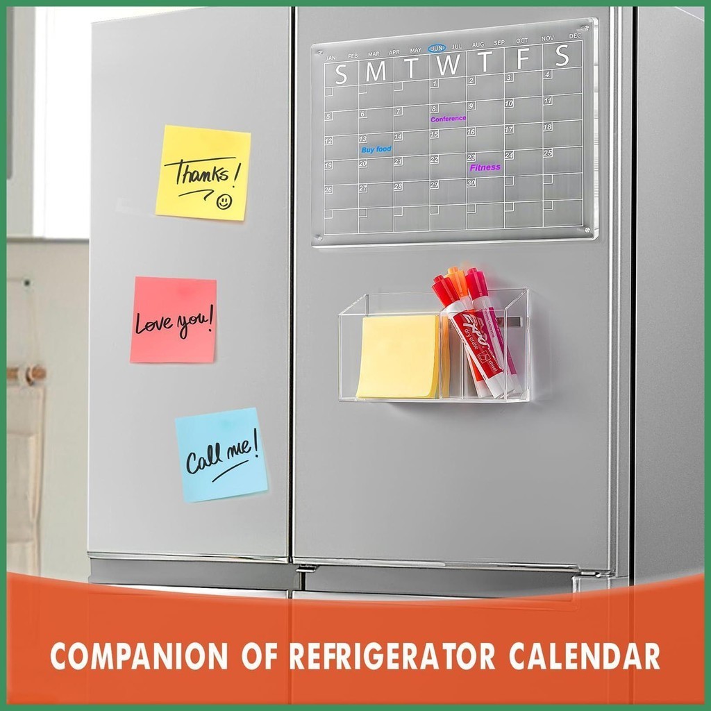 Glass Whiteboard Marker Holder Acrylic Pen Case Clear