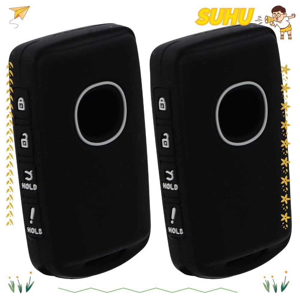 Suhu Key Cover Protector Silicone Black Keyless Entry Remote Holder