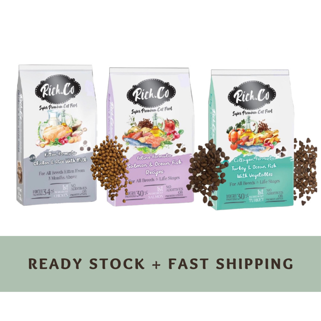 Rich Co Super Premium Cat Food 8KG / Makanan Kucing 8KG | Shopee Malaysia