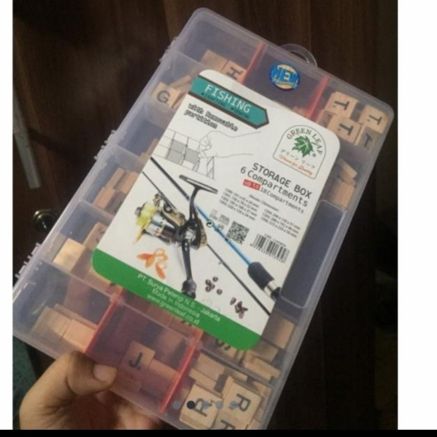 Toolbox 18 Dividers/Lorraine/Jewelry/storage box greenleaf 1395um