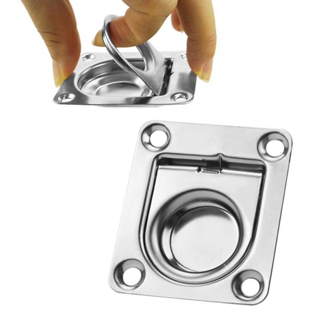 Marine Ring Handle Flush Pull for Lockers and Cabinets in Stainless ...