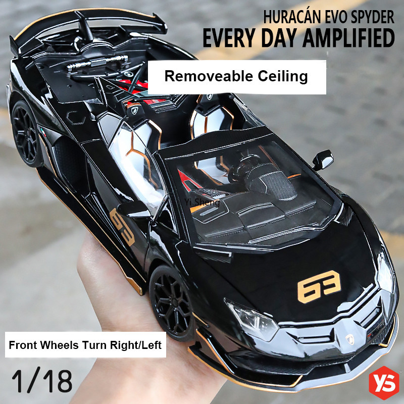 1:18 Scale Lamborghini Aventador SVJ 63 Sports Car Metal Alloy Toys Car ...