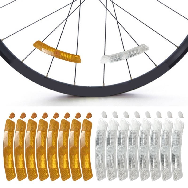 Winu 8Pcs Waterproofs Bikes Safety Warning Reflectors Bikes Wheels ...