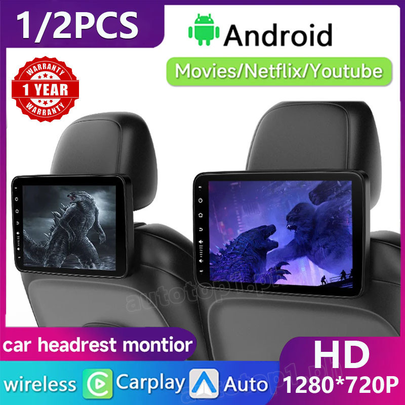 10.1'' Android 2G+32G Car Headrest Monitor IPS 1280*720P TV Display Car ...