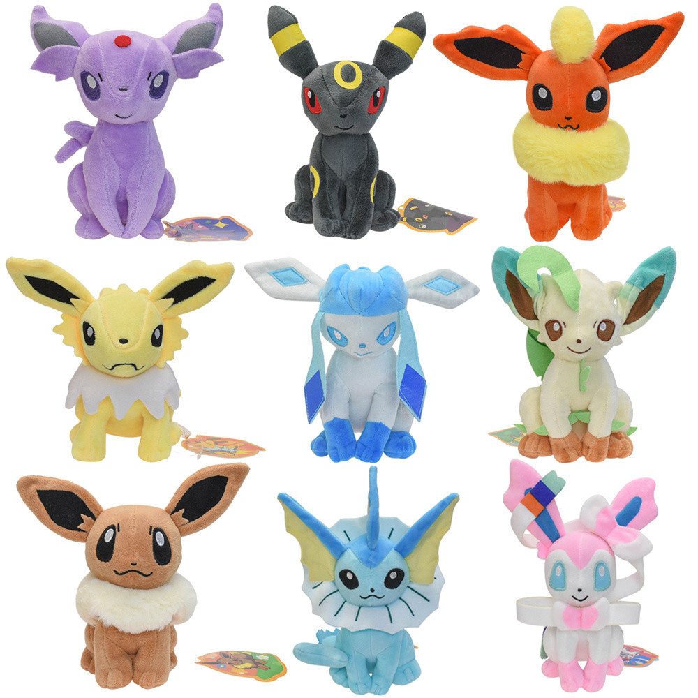 20cm Pokemon Anime Figure Eevee Sylveon Vaporeon Flareon Umbreon Espeon 