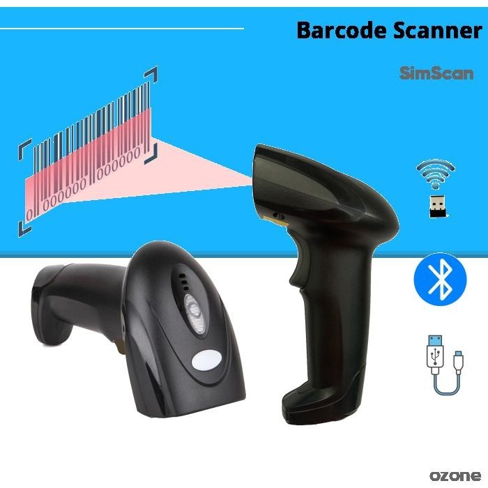 2D QR Barcode Scanner Reader Wireless 2.4G Bluetooth Wired | Shopee ...
