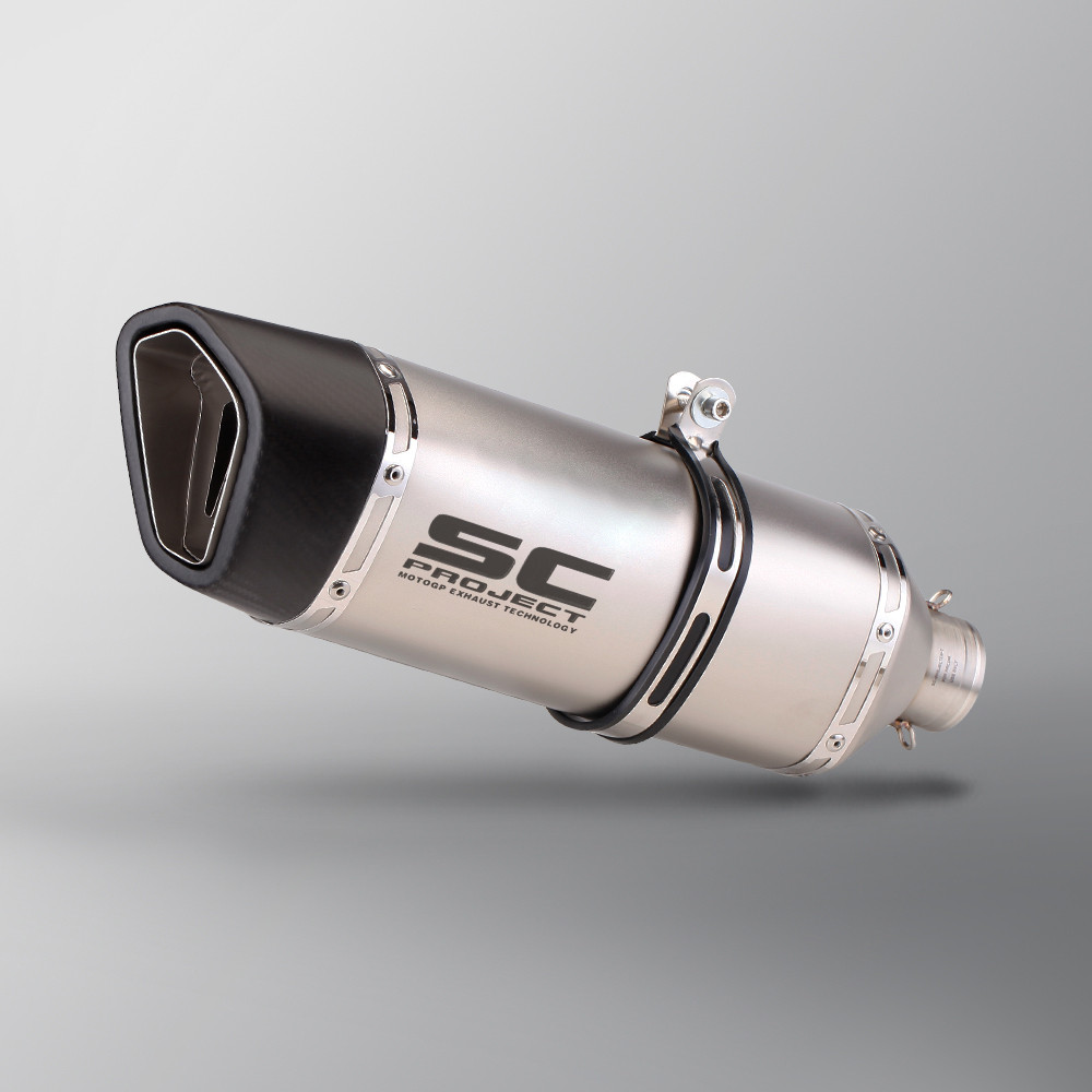 SC Project 470MM Rome Carbon Muffler Universal Motorcycle 51MM Silencer ...