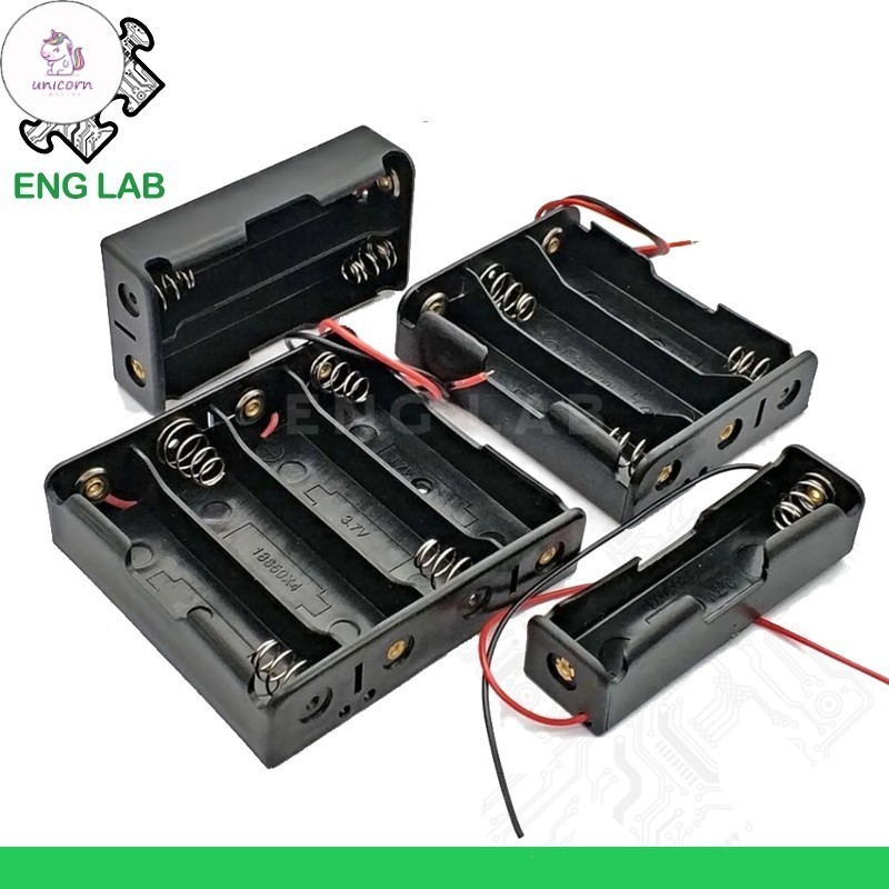 UN ENGLAB18650 Battery Holder Socket with Wire Multiply Size Options ...