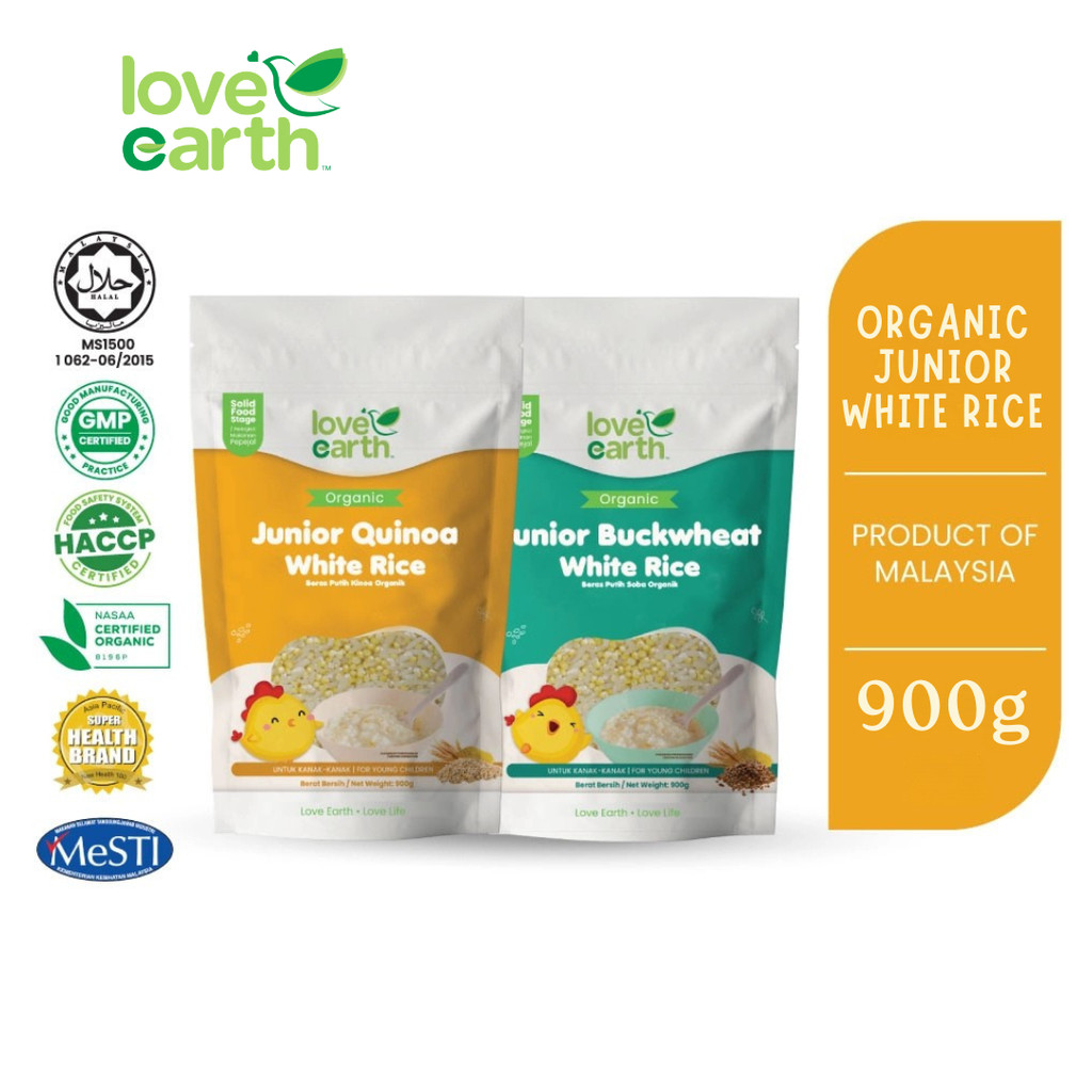 Love Earth Organic Baby Rice (900g) (Quinoa / Buckwheat) | Shopee Malaysia