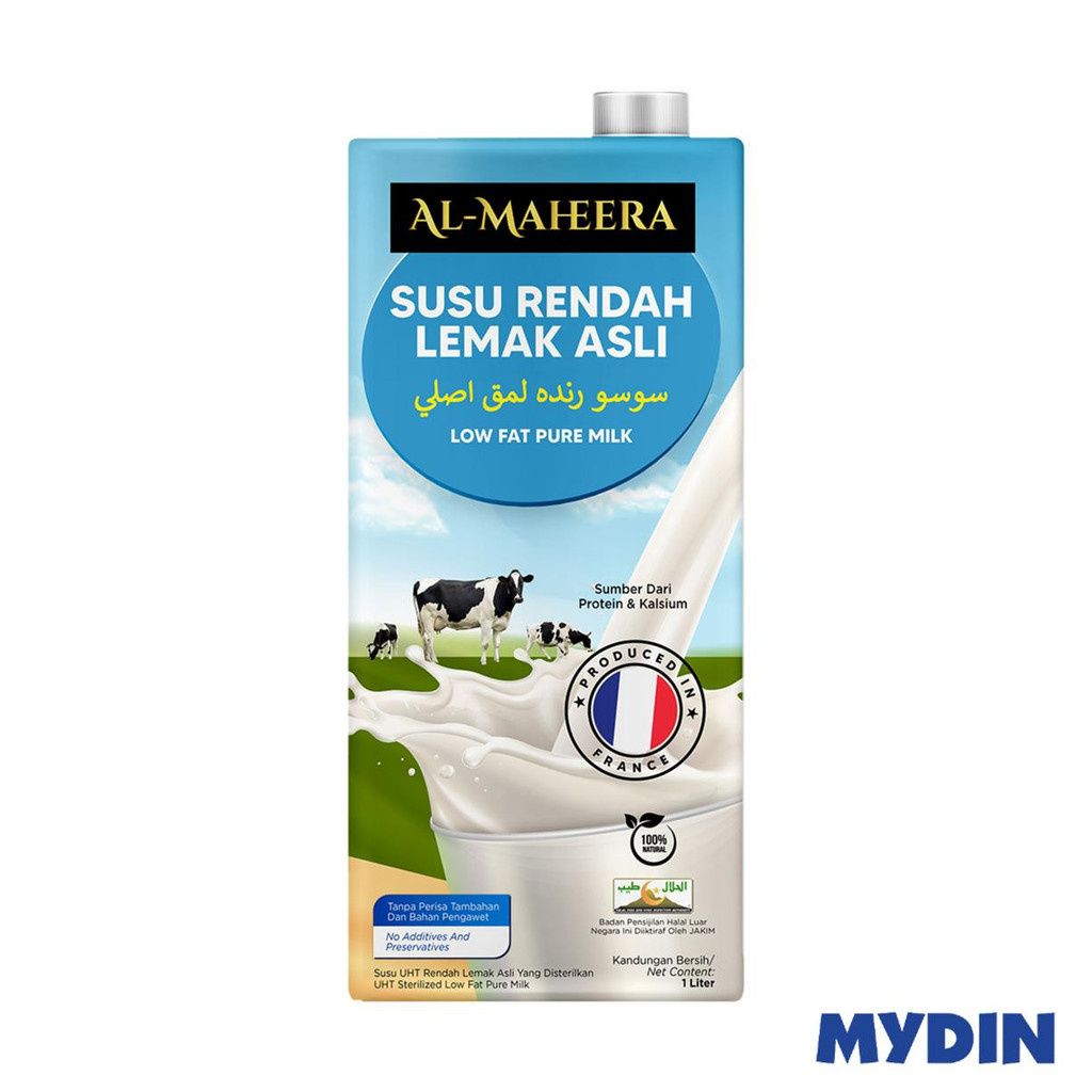 Al-Maheera Low Fat Pure Milk (1L) | Shopee Malaysia
