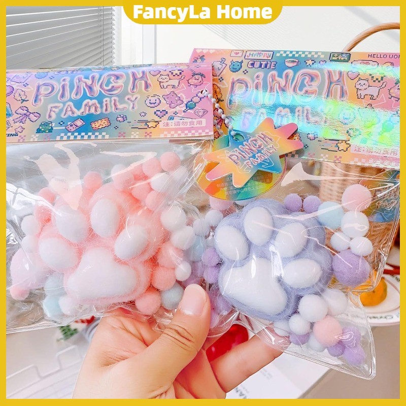Taba Squishy Cat Paw Squeeze Toys, Kawaii Squishies PVC Sensory Toys ...