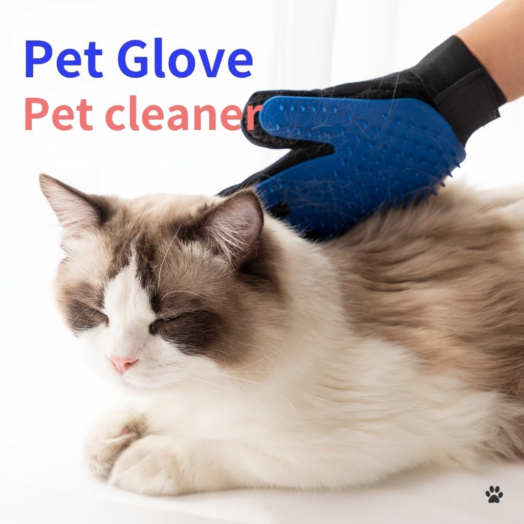 Pet Grooming Hair Removal Pet Glove Dog CatsMassage Groomer Pet ...