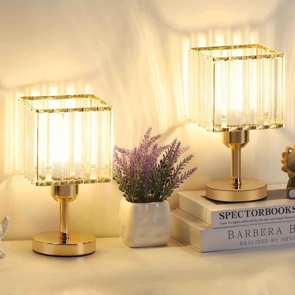 Decorative Crystal Table Lamp Wedding Gift Bedside Lamp Lampu Meja ...
