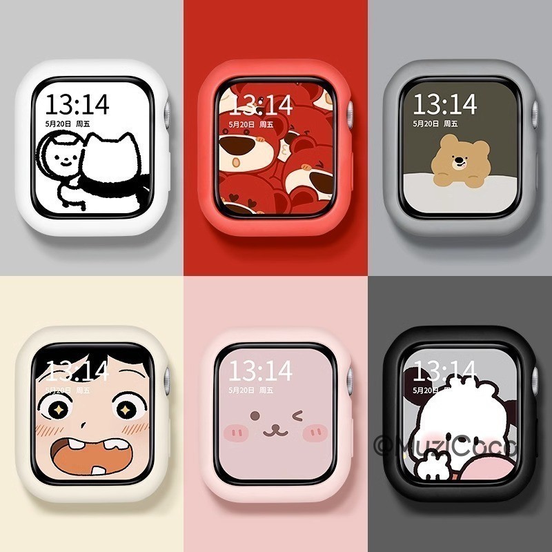 Soft Silicone Case for Apple Watch Ultra 9 8 7 49mm 45mm 41mm 6 SE 5 4 ...