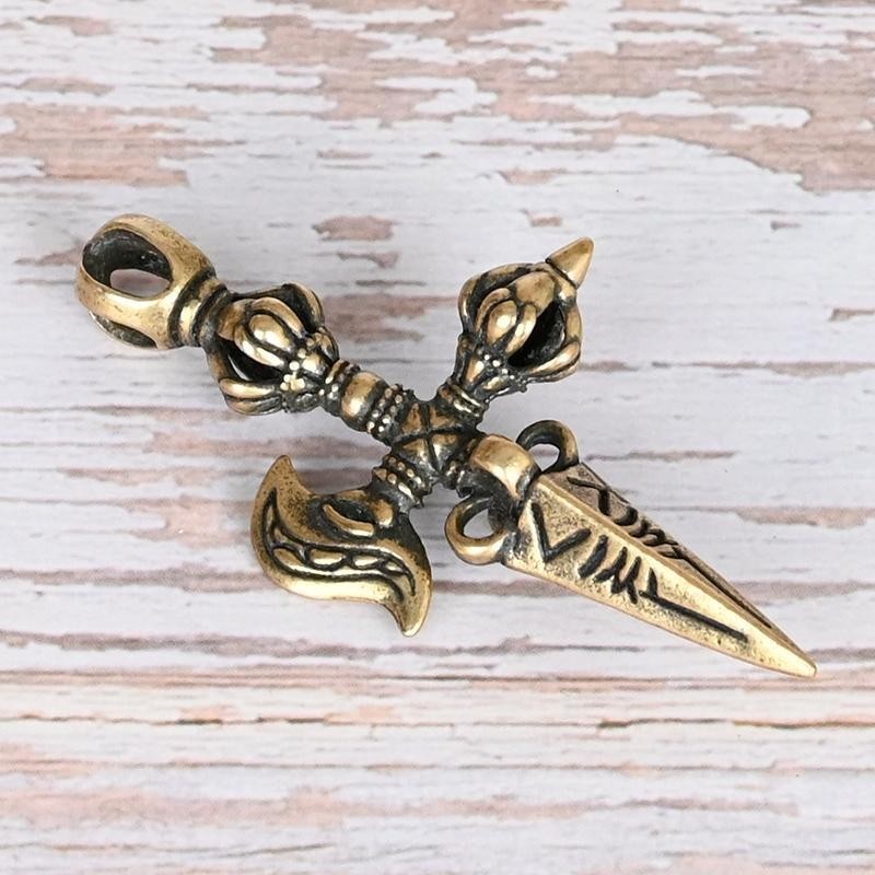 Nepal Antique Magazine Collection Crescent Axe Vajra Pendant Key ...