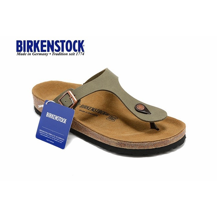 Birkenstock new flip-flops grey oil wax 34-43 | Shopee Malaysia