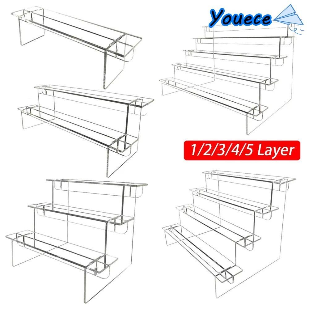 YOUECE 1Sets Display Stand, Home Organizer Transparent Storage Rack ...