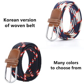 EU-FASHION Canvas Belts, Weaving Elasticated Fabric Braided Stretch ...