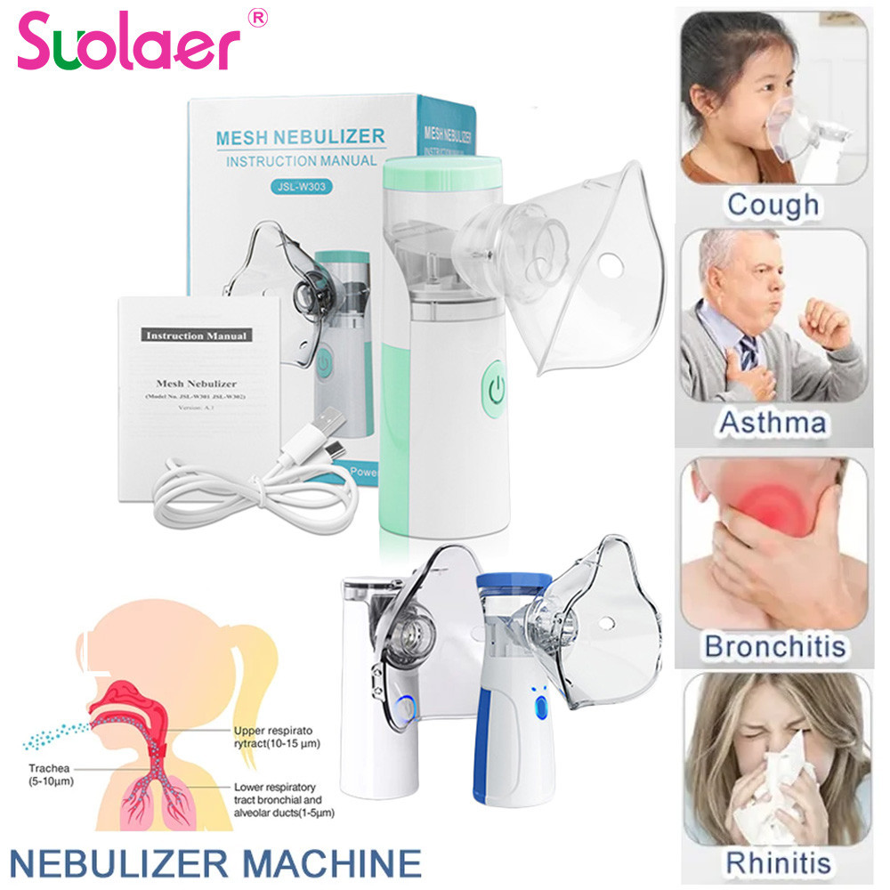 Suolaer USB charge portable nebulizer For Adult Kids Handheld Asthma ...
