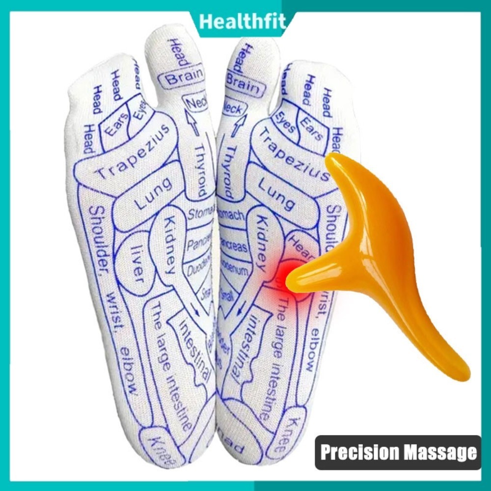【Malaysia Stock】Massage Socks, Reflexology Socks Precisely Printed with ...
