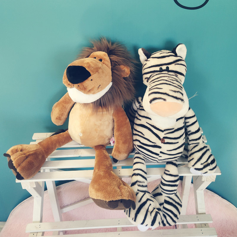 35cm Tiger Plush Toy Lion Doll Monkey Cute Ragdoll Sleeping Hug ...
