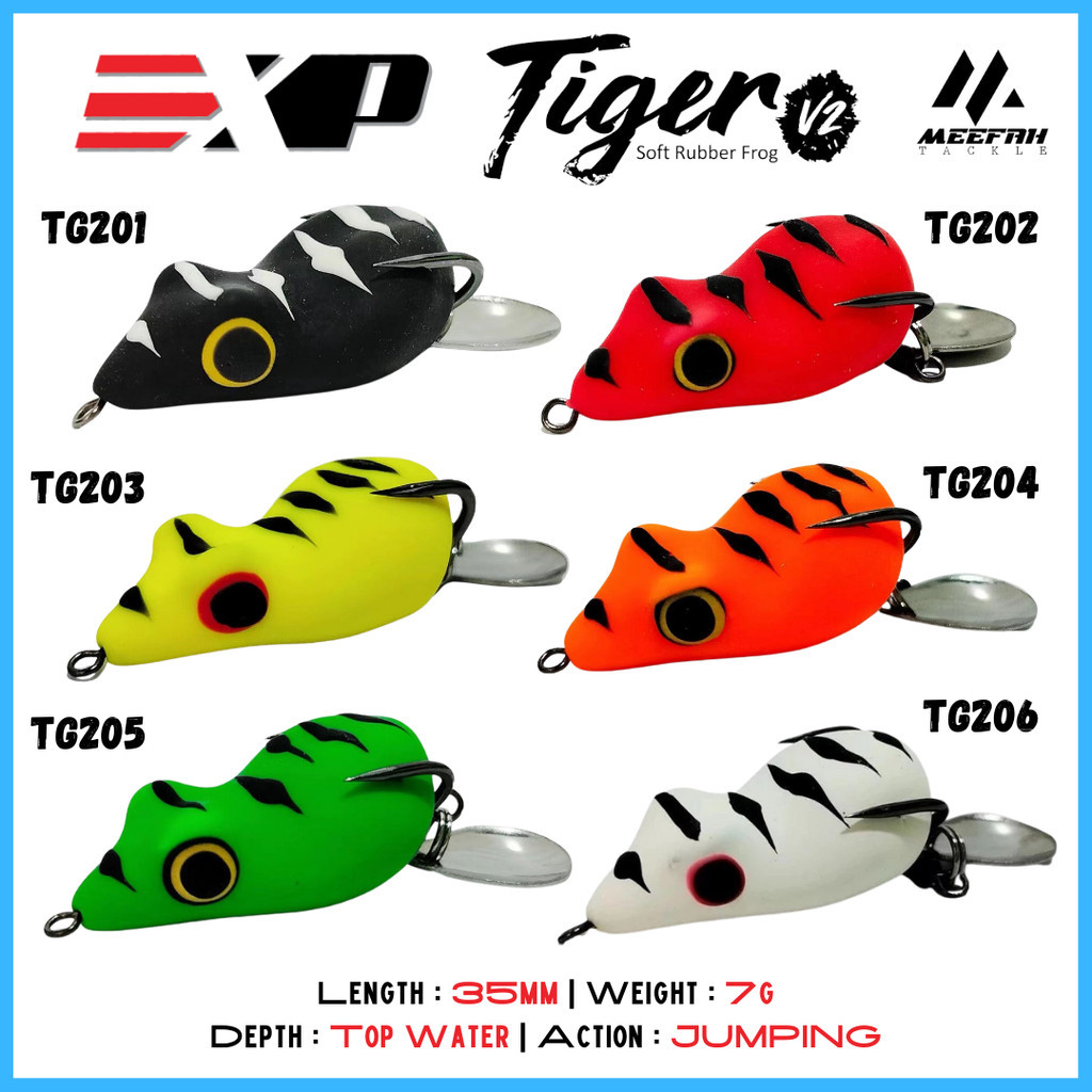 EXP TIGER V2 #35MM - Soft Lure Bait Jump Frog Katak | Shopee Malaysia