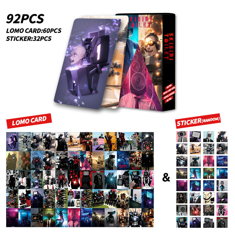 92pcs Anime Manhwa Lomo Cards Heaven Official's Blessing BLEACH Skibidi ...