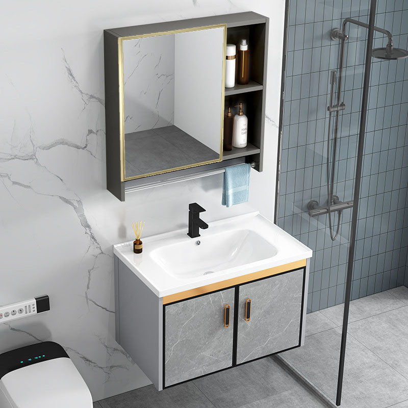 50cm Bathroom Sinks Cabinet complete set lavatory sink with Mirrow