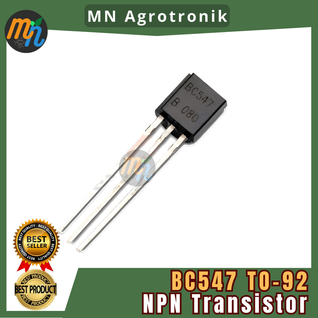 Walfront Trbf-09 Chanzon BC547B NPN Transistor - TO-92 Package, 100pcs Pack, High-Frequency Silicon (45V, 150MHz) 555 Timer Ic
