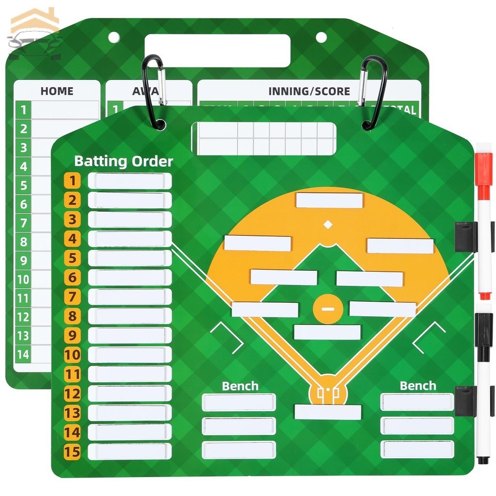 Baseball Lineup Board DoubleSided Baseball Coaching Clipboard