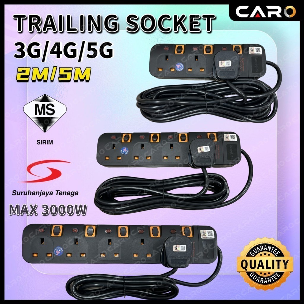 TRAILING SOCKET 2M/5M FULL COPPER MAX 3000 NEON INDICATOR SURGE ...