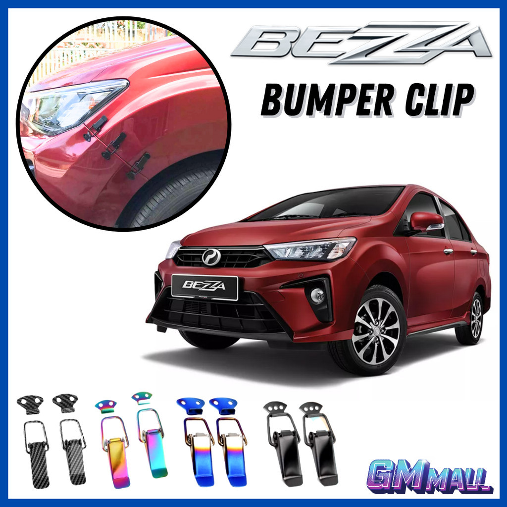 PERODUA BEZZA JDM BUMPER BONNET CLIP 2PCs Bodykit Spoiler Bonet Boot ...