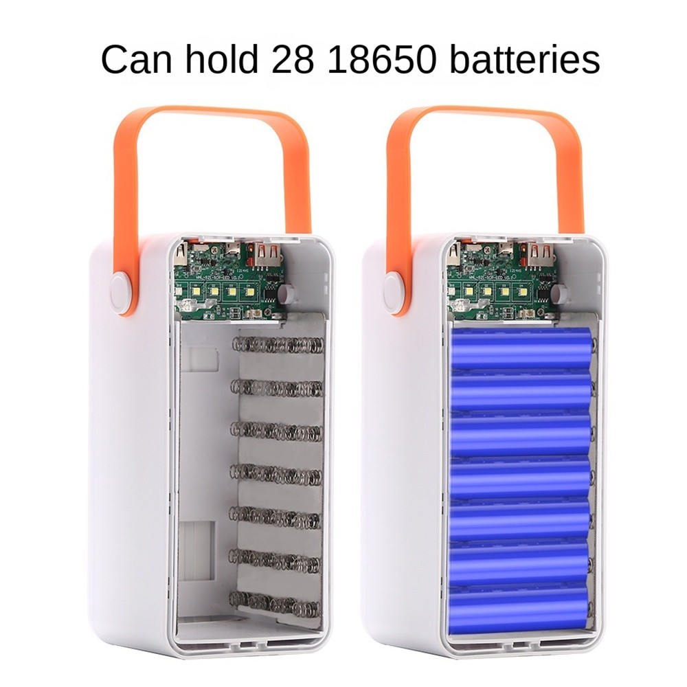 Mocturnity 2x 8-fach Power Bank Case - DIY Ladegerät Für 18650 Batterien Mit Display