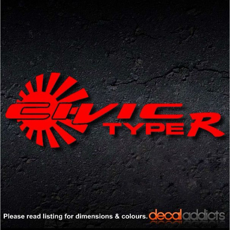 [TYPE R] K750# CIVIC TYPE R Vinyl Decal Stickers | Shopee Malaysia