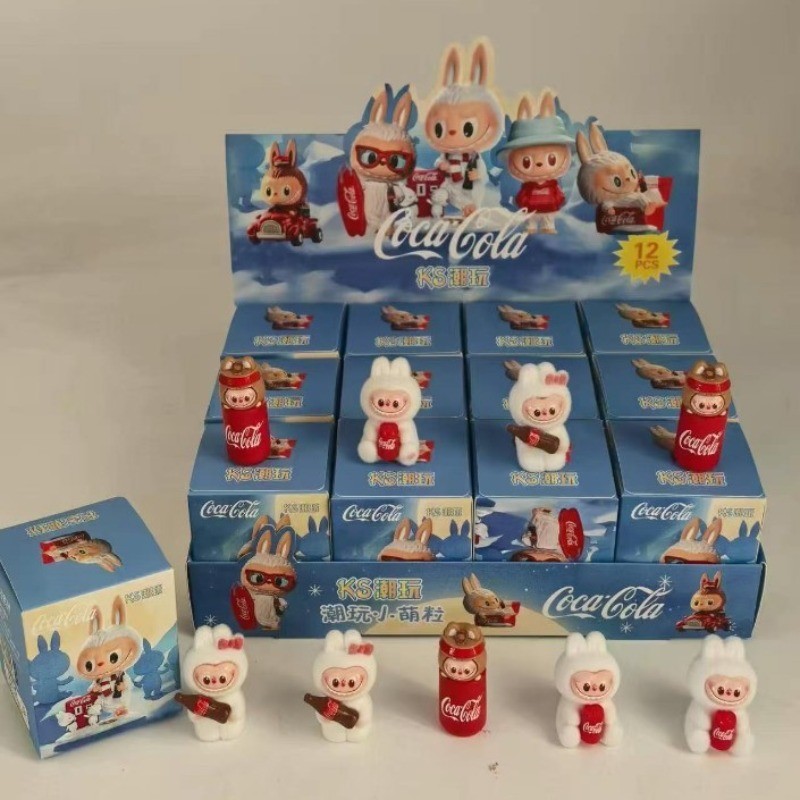 Coca Cola Series THE MONSTERS Labubu Doll Blind Box Action Figure 3D ...