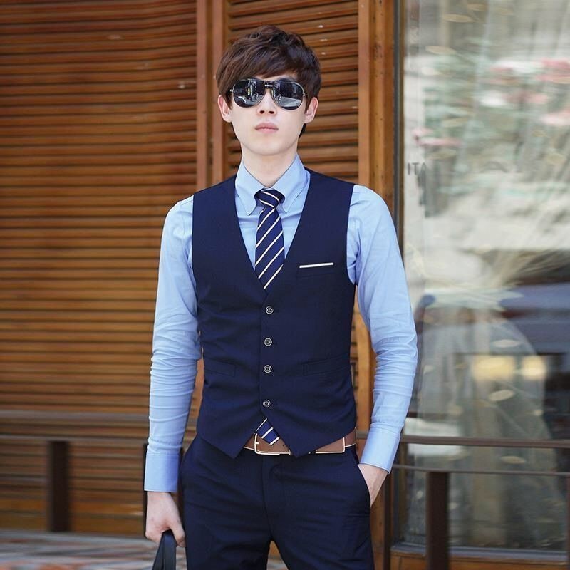 Business casual vest mens best sale