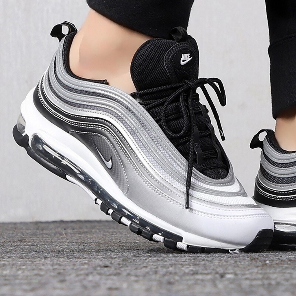 Air max 97 black and white sole best sale