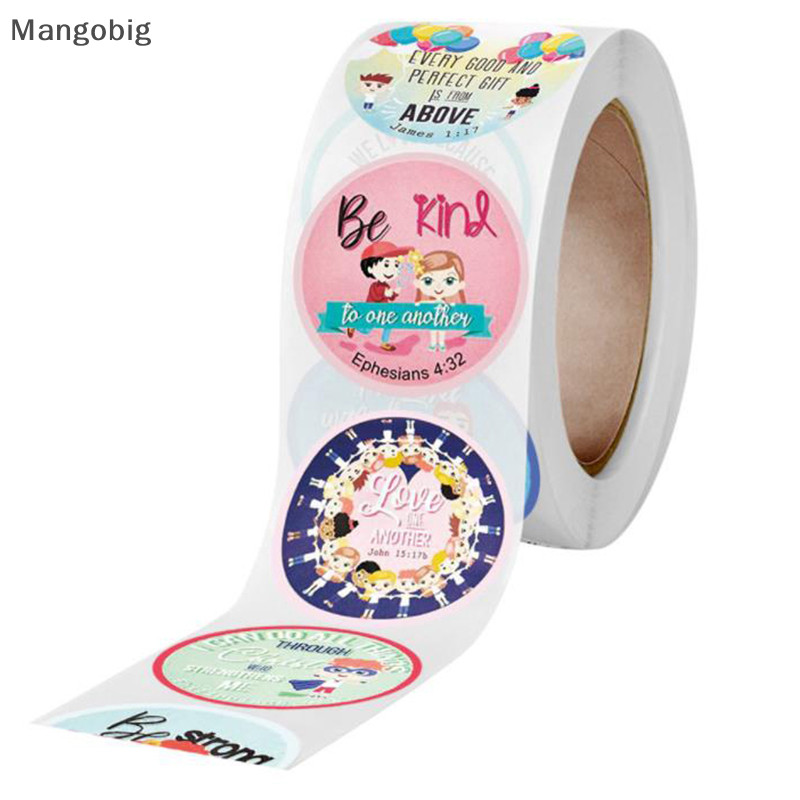 Mangobig 500pcs Religious Stickers Christian Bible Verse Sticker for ...