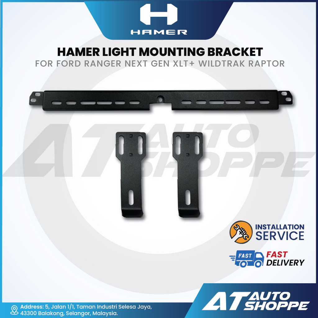 HAMER LIGHT MOUNTING BRACKET FOR FORD RANGER NEXT GEN XLT+ WILDTRAK ...