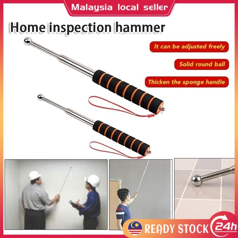 Telescopic Home Inspection Hammer Empty Drum Hammer Multifunction Floor ...