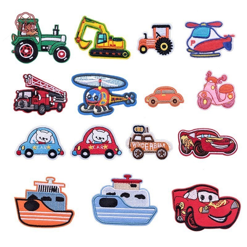 Pro Patch Store Cartoon Car Transportation Vehicles DIY Embroidery ...