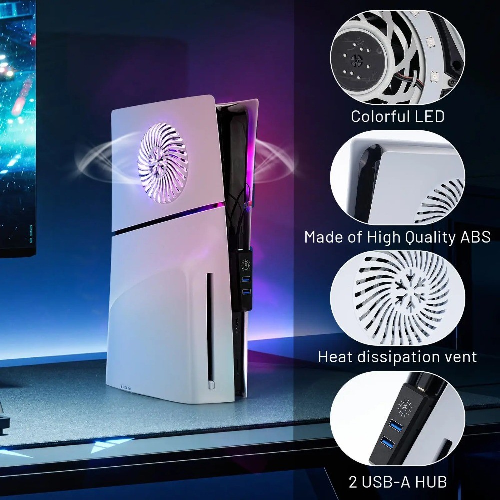 Cooling Vents & RGB Light Replacement Case Plate Side Plates with HUB ...