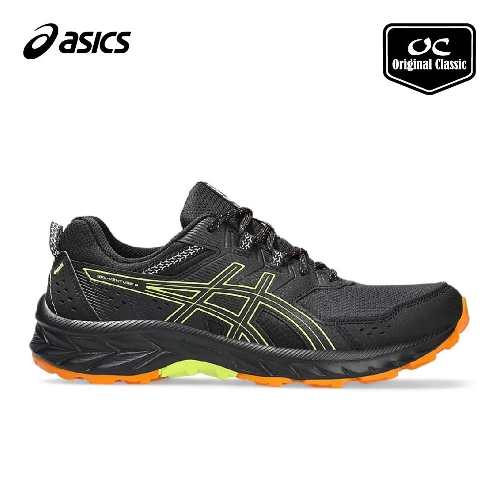 Asics Men s Running Gel Venture 9 Black Neon Lime Shopee Malaysia