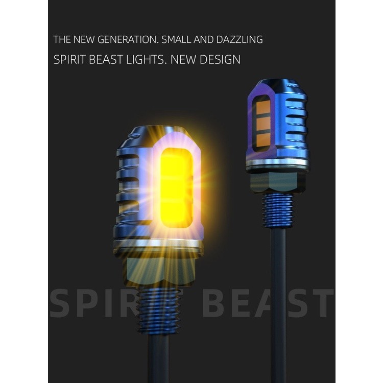 UK-Motors LED Mini Indicator Turn Signal Lights – Clear Glass, M8x1.25, E-Tested (Pair)