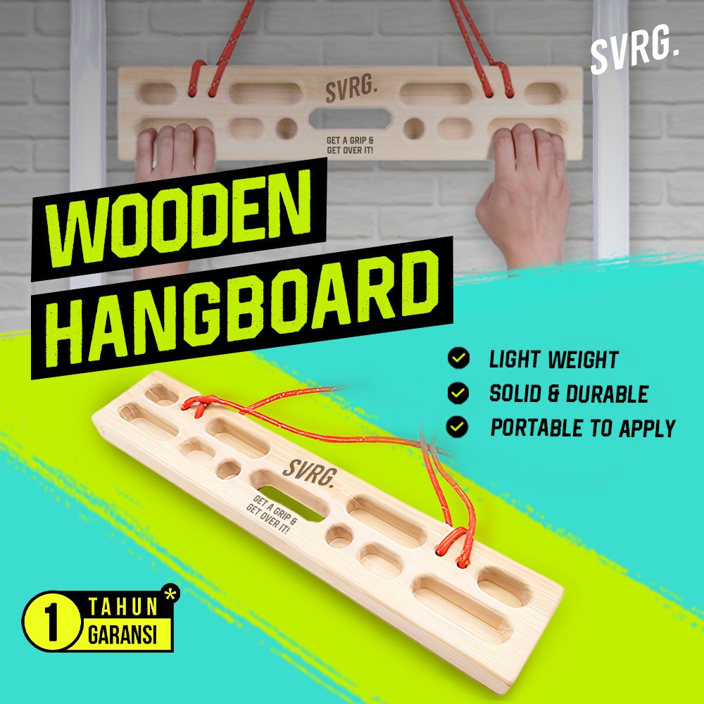 Svrg. Wooden Hangboard - Climbing Fingerboard - Climbing Board | Shopee ...