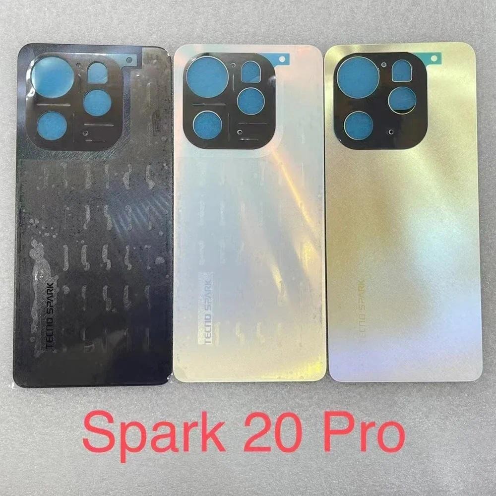 For Tecno Spark 20 Pro KJ6 Battery Cover Rear Door Housing Back Case ...